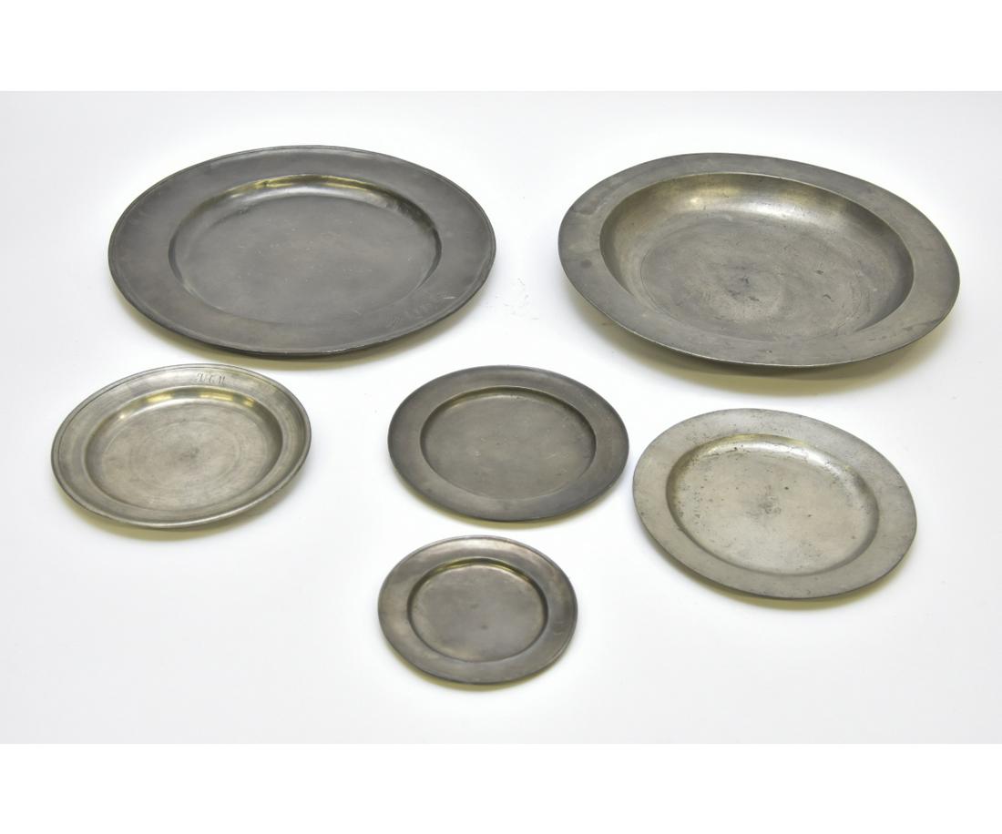 Large Pewter Charger etc. (1 of 7)