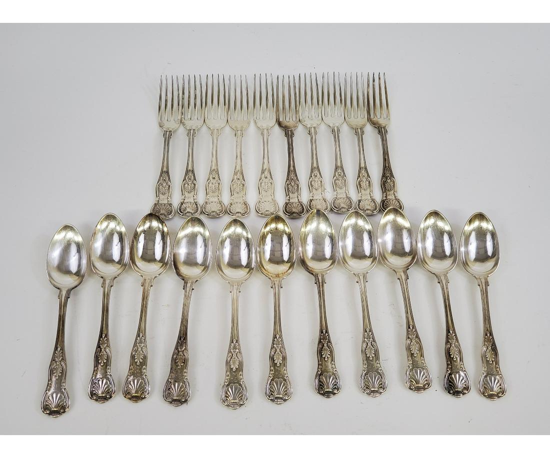 Eleven Unmarked Silver Spoons etc. (1 of 4)