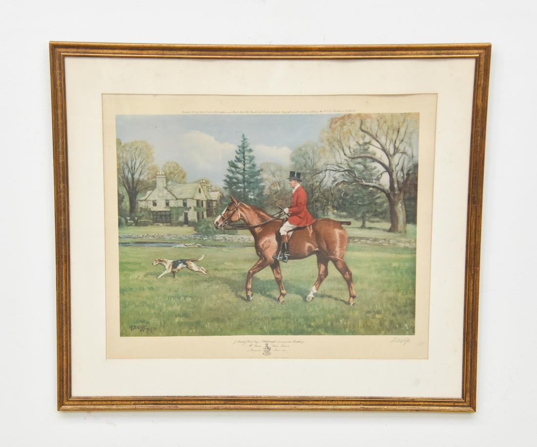 F.B. Voss Artist Proof: Framed and matted artist proof "J. Stanley Reeve Esq on Peterborough' by F. B. Voss, pencil signed by the artist 21" x 25" sight size / 29" x 32.5" overall