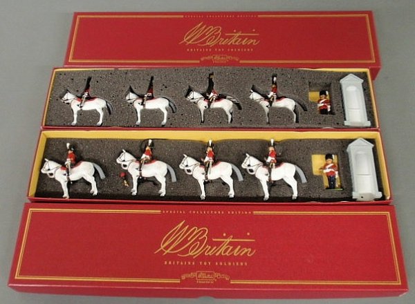 Two identical boxed six-piece sets of Britains "Sc