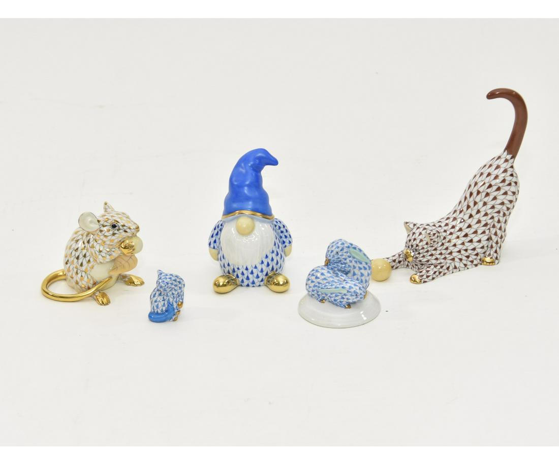 Five Herend Figures (1 of 2)