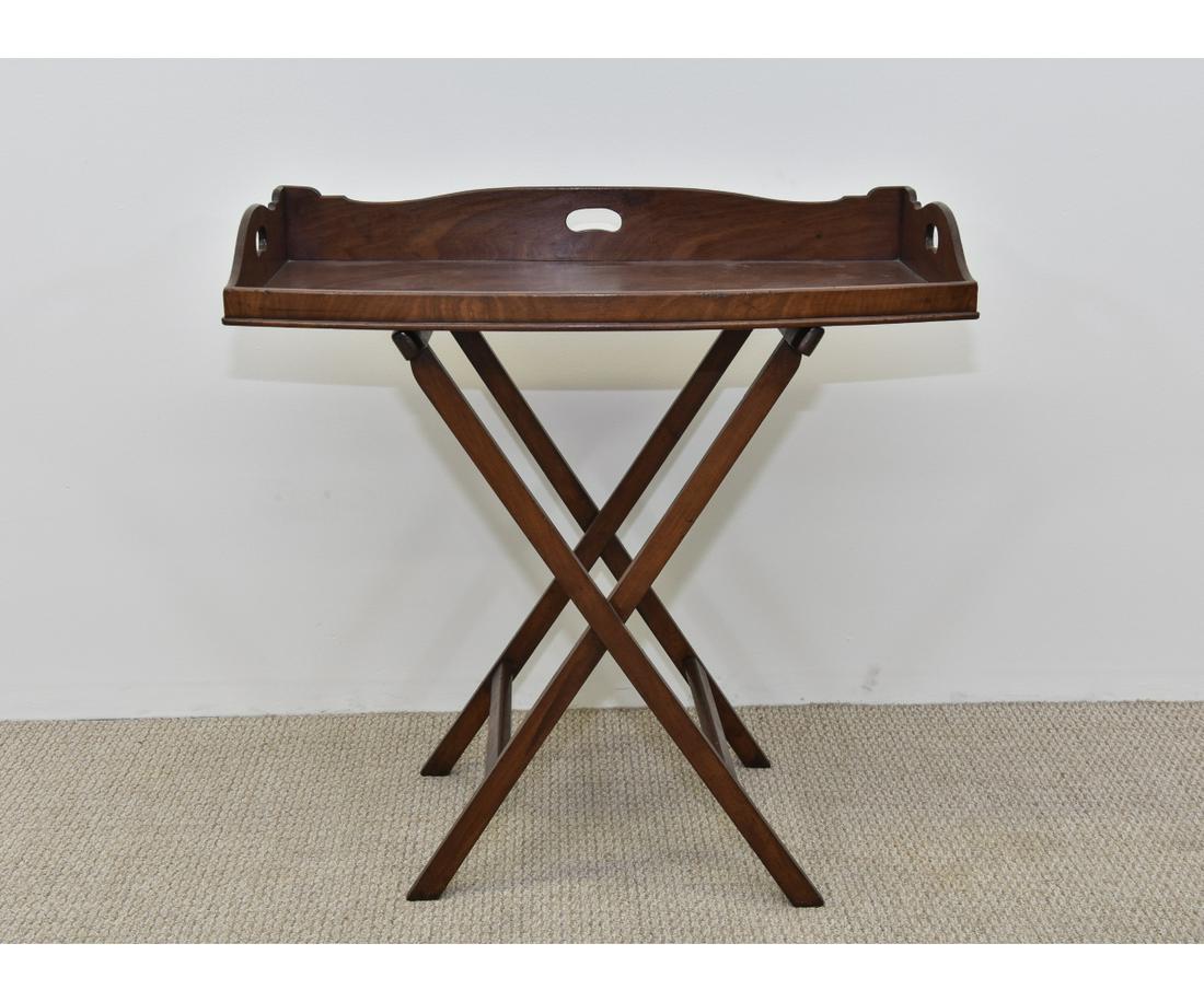 Georgian Mahogany Butler's Traytop Stand (1 of 4)