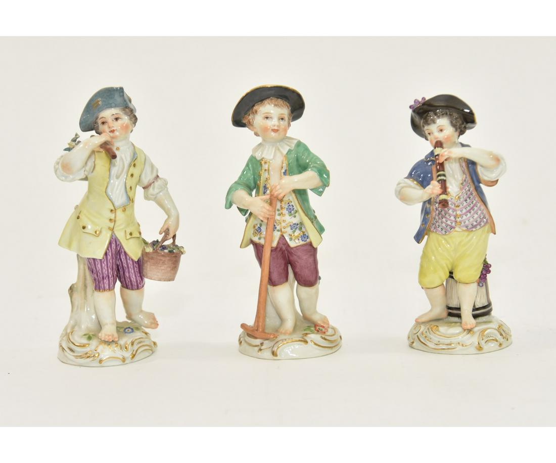 Three Meissen Porcelain Figures (1 of 5)