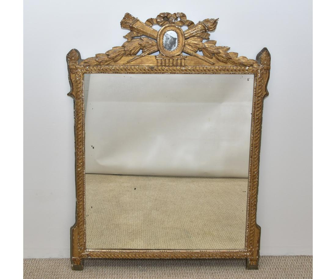 Large French Gilt Carved Mirror (1 of 2)