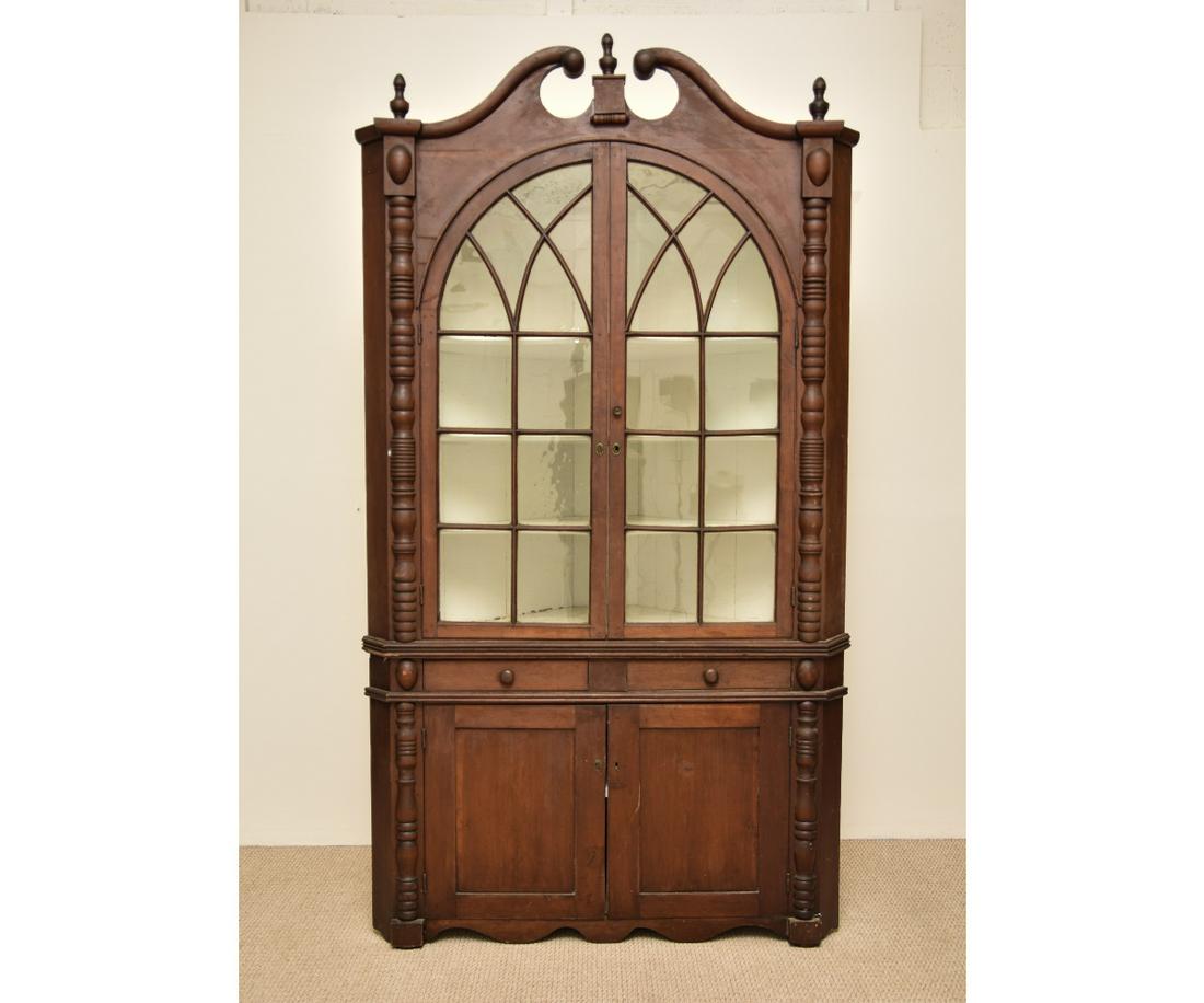 Large Cherry Corner Cupboard (1 of 4)