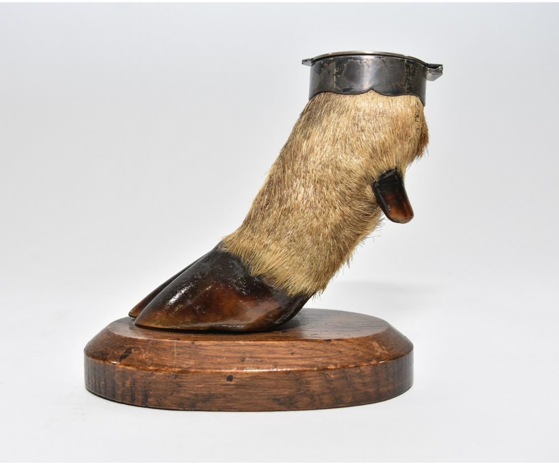 English Stag Foot Inkwell (1 of 9)