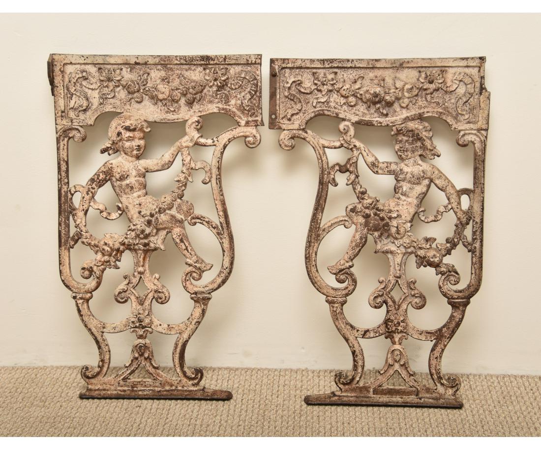 Pair of Cast Iron Architectural Pieces (1 of 4)