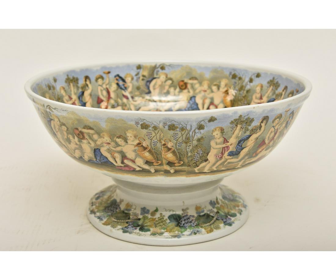 English Porcelain Punch Bowl (1 of 3)