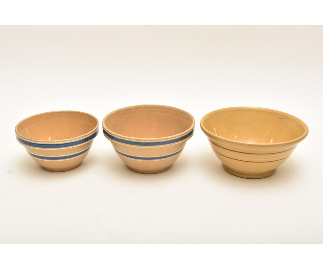 Yellowware Mixing Bowls (1 of 3)