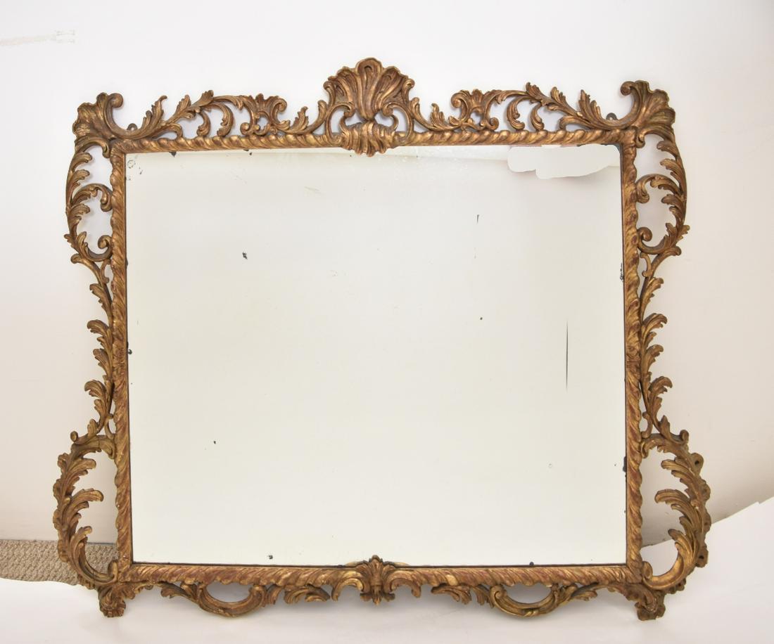 Large Gilt Carved Mirror (1 of 2)