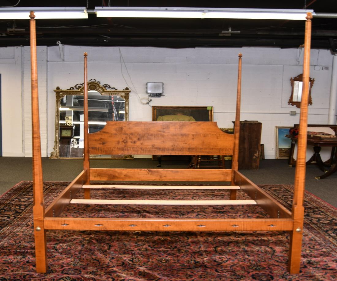 David LeFort Tiger Maple Bed (1 of 9)