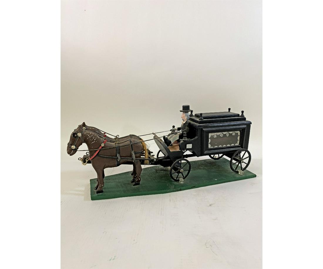 Gotshall Folk Art Carved Horse and Hearse (1 of 12)