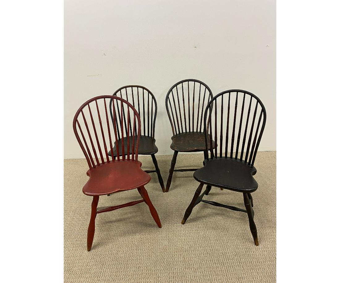 Four Bow Back Windsor Chairs (1 of 3)