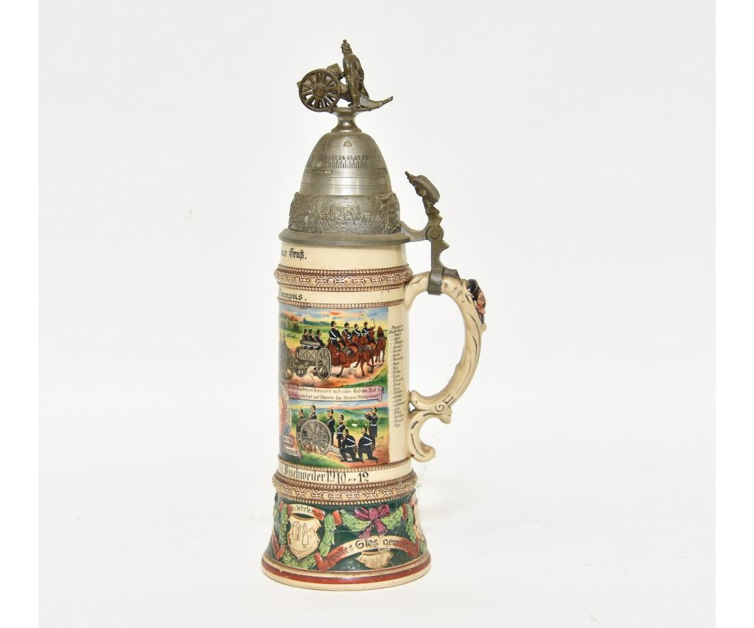 German Regimental Artillery Stein (1 of 6)