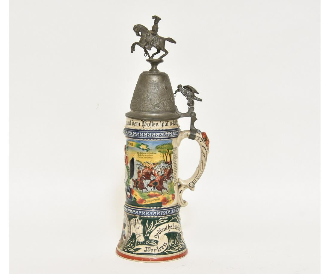 German Regimental Cavalry Stein (1 of 6)