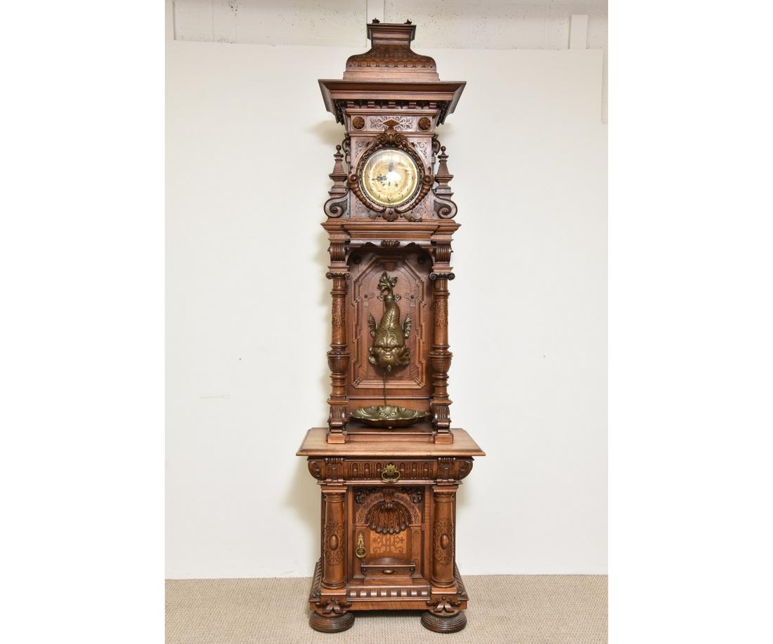 Black Forest Carved Tall Case Clock (1 of 11)