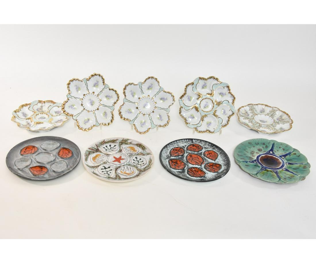 Five Nippon Oyster Plates (1 of 2)
