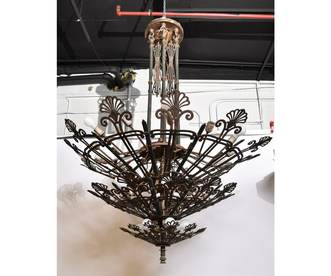 Continental Art Deco Chandelier (1 of 4)