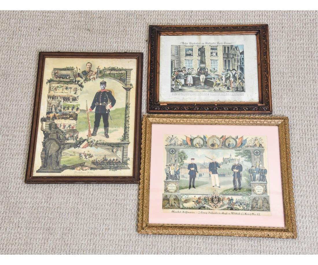 Three German Military Prints (1 of 8)