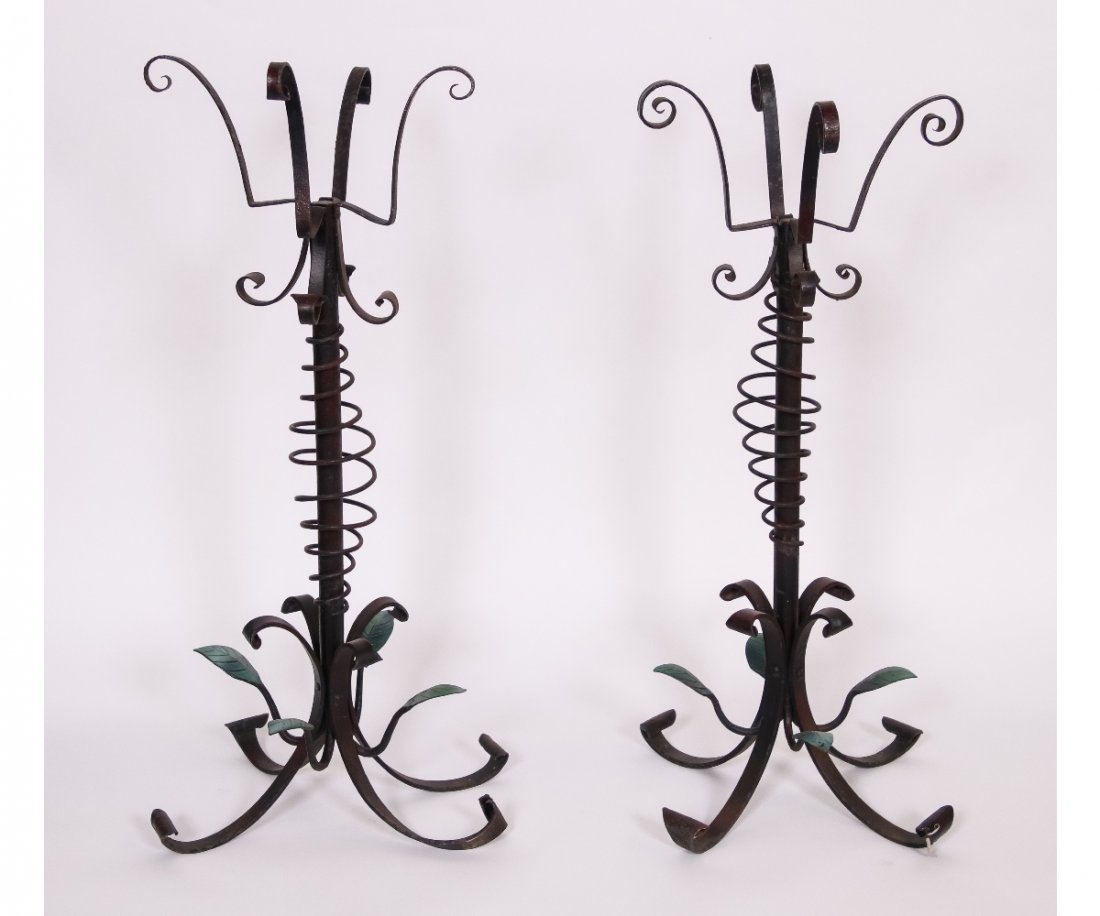 Pair Art Nouveau Plant Stands (1 of 2)