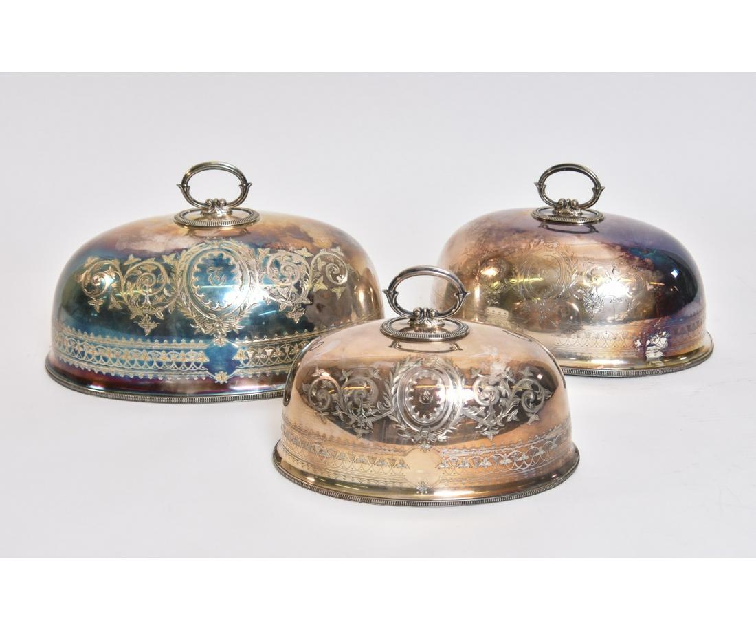 MATCHING SET OF SHEFFIELD CULINARY DOMES (1 of 3)