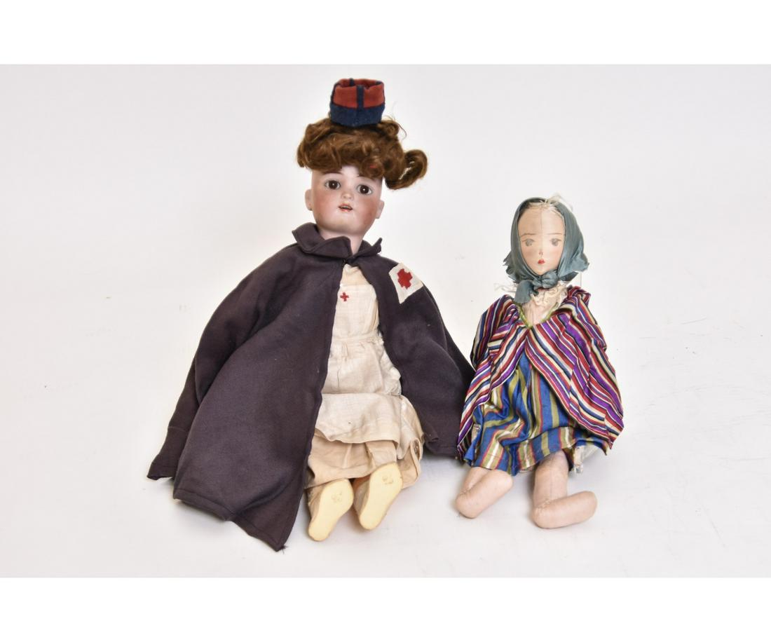 GERMAN BISQUE HEAD DOLL etc. (1 of 5)