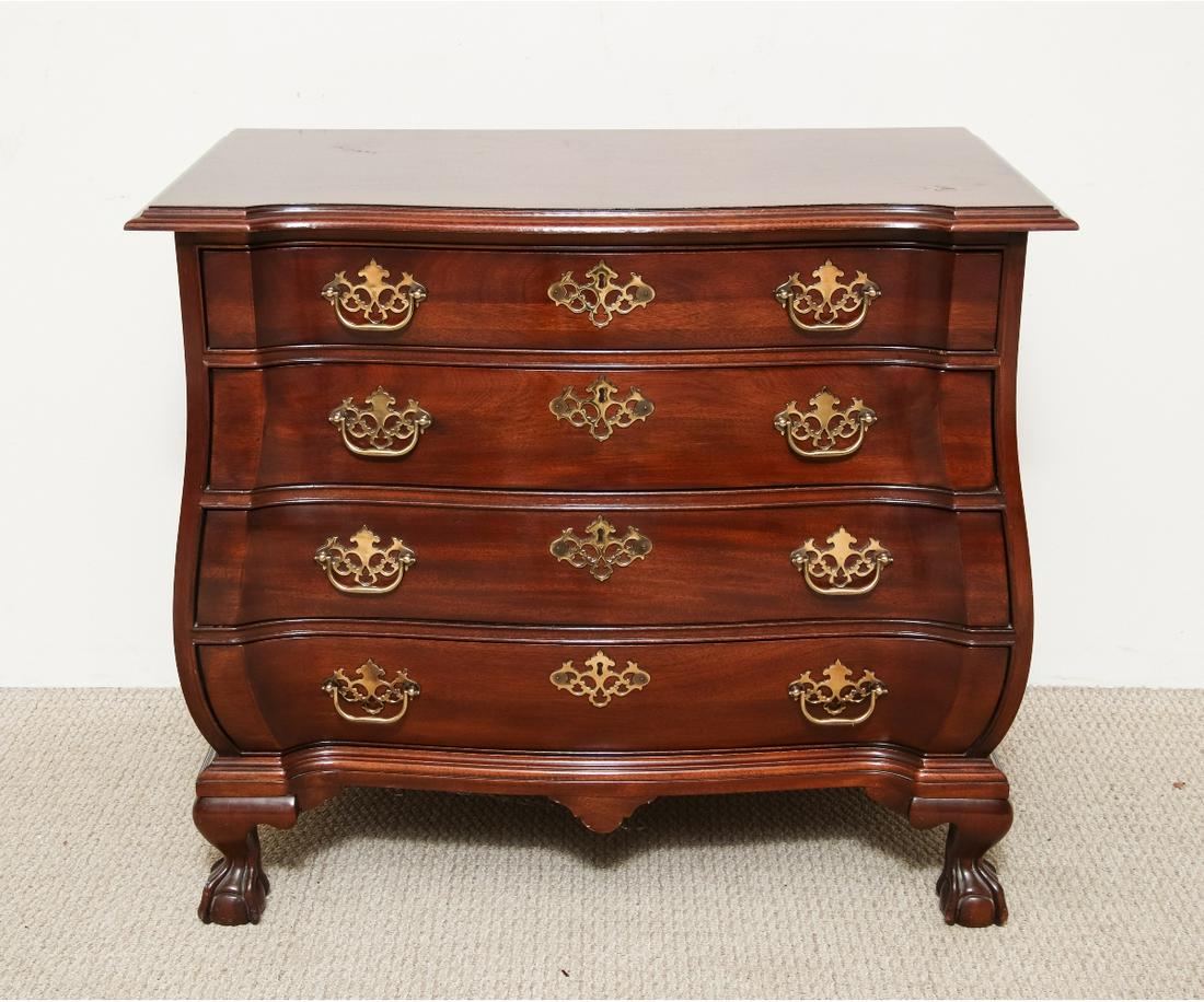 NEW ENGLAND CHIPPENDALE STYLE CHEST OF DRAWERS (1 of 5)