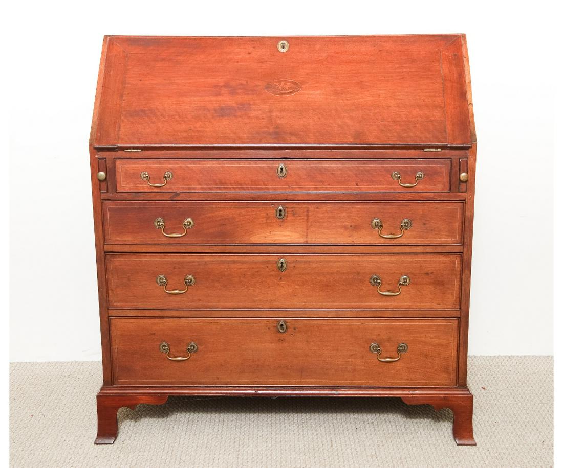 PENNSYLVANIA HEPPLEWHITE SLANT LID DESK (1 of 8)