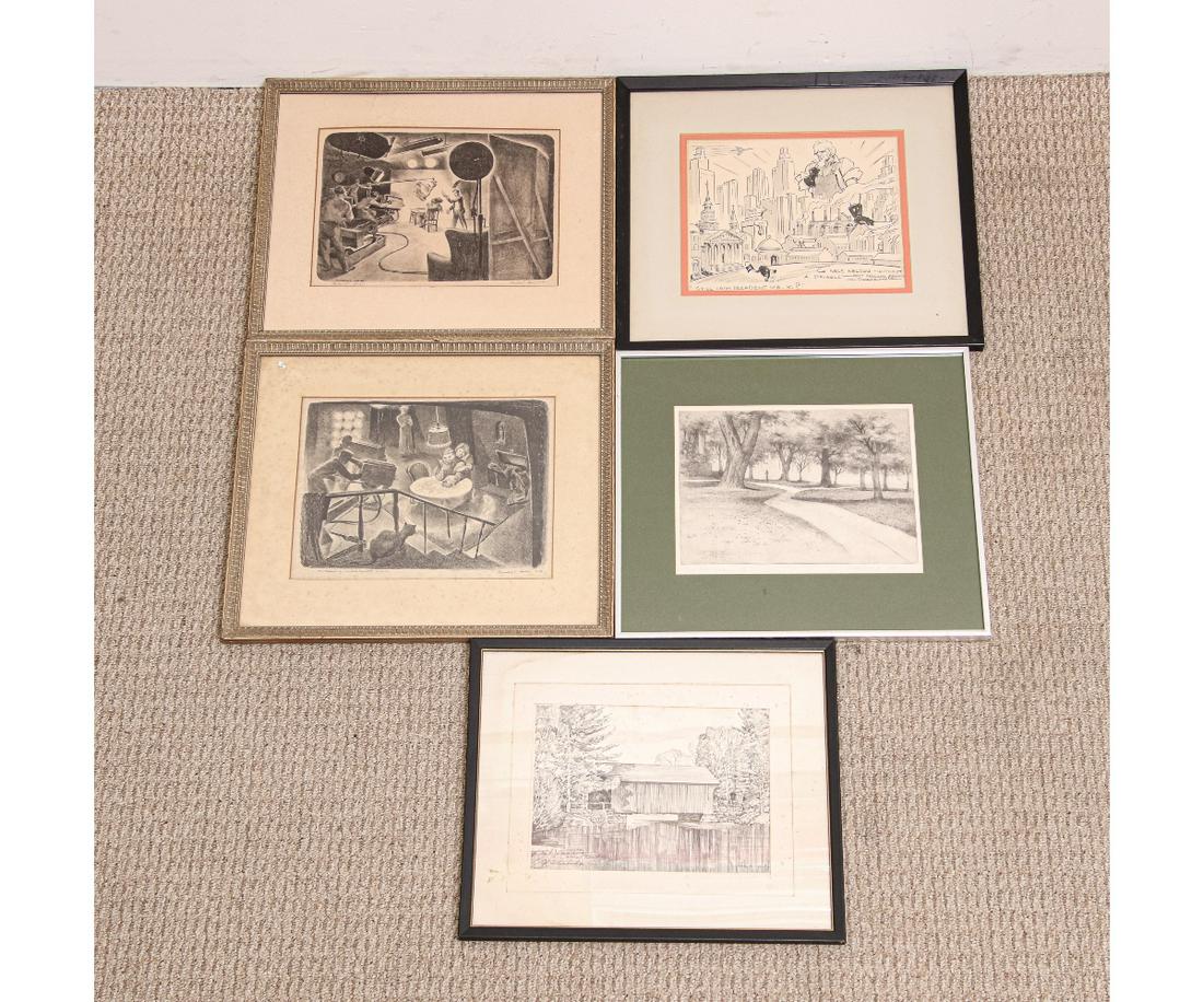 FIVE SKETCHES / PRINTS (1 of 7)