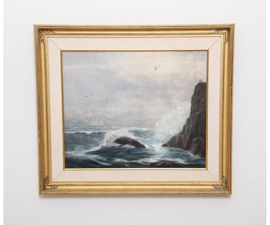 OIL ON CANVAS SEASCAPE (1 of 4)