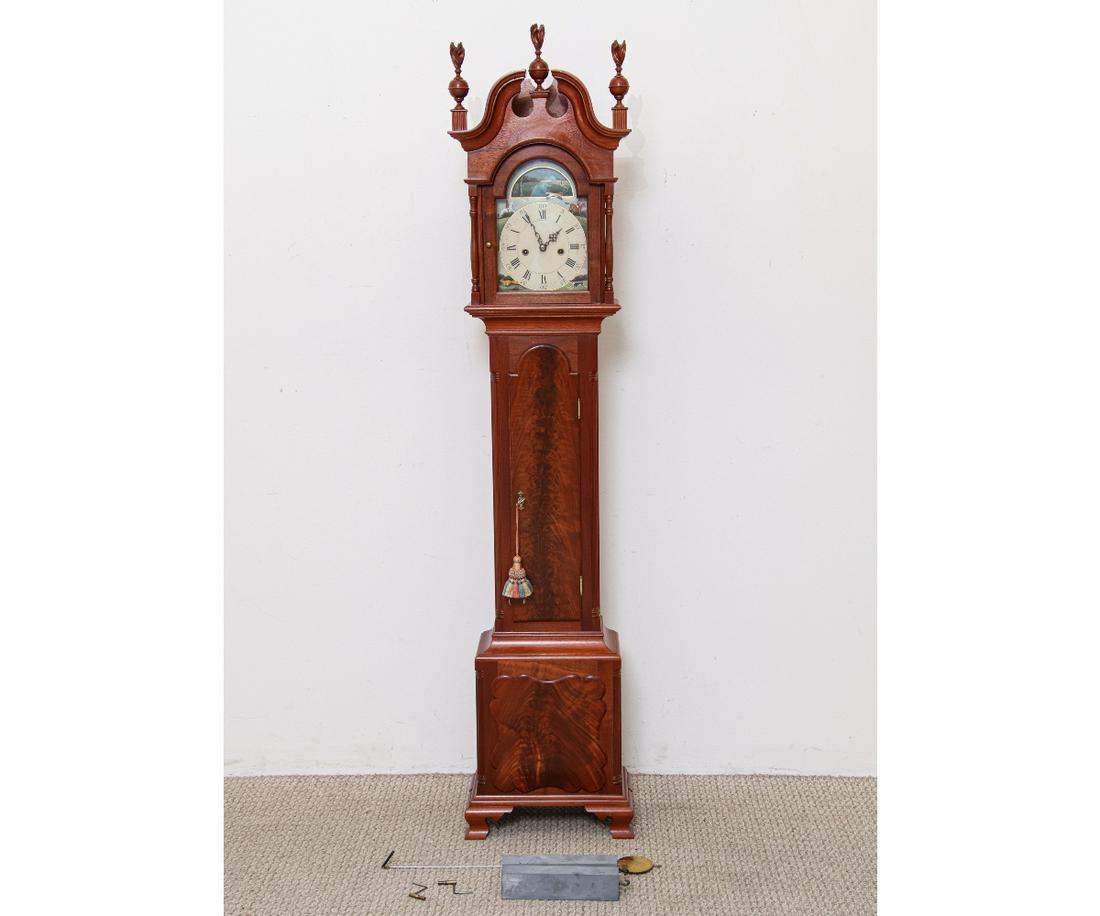 KINLOCK MINIATURE TALL CASE CLOCK (1 of 9)