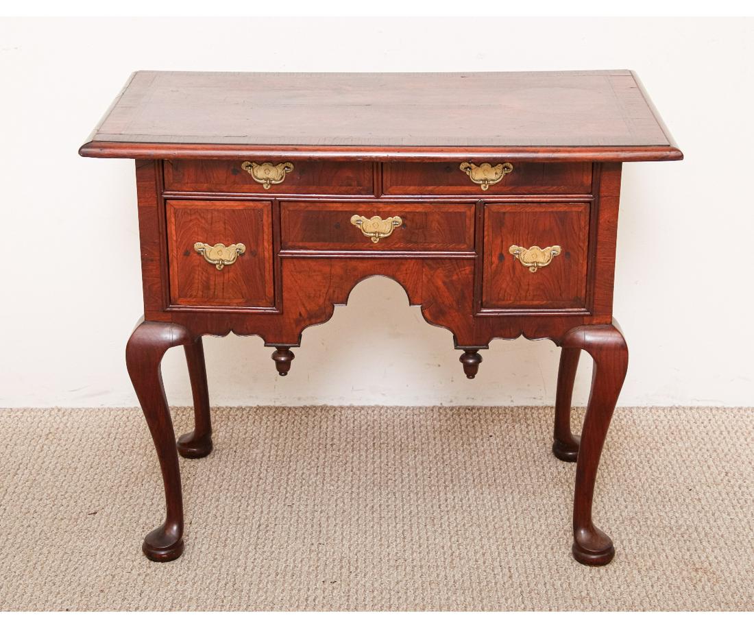 ENGLISH QUEEN ANNE INLAID LOWBOY (1 of 6)