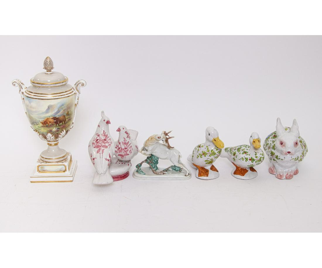 ROYAL WORCESTER COVERED URN etc. (1 of 5)