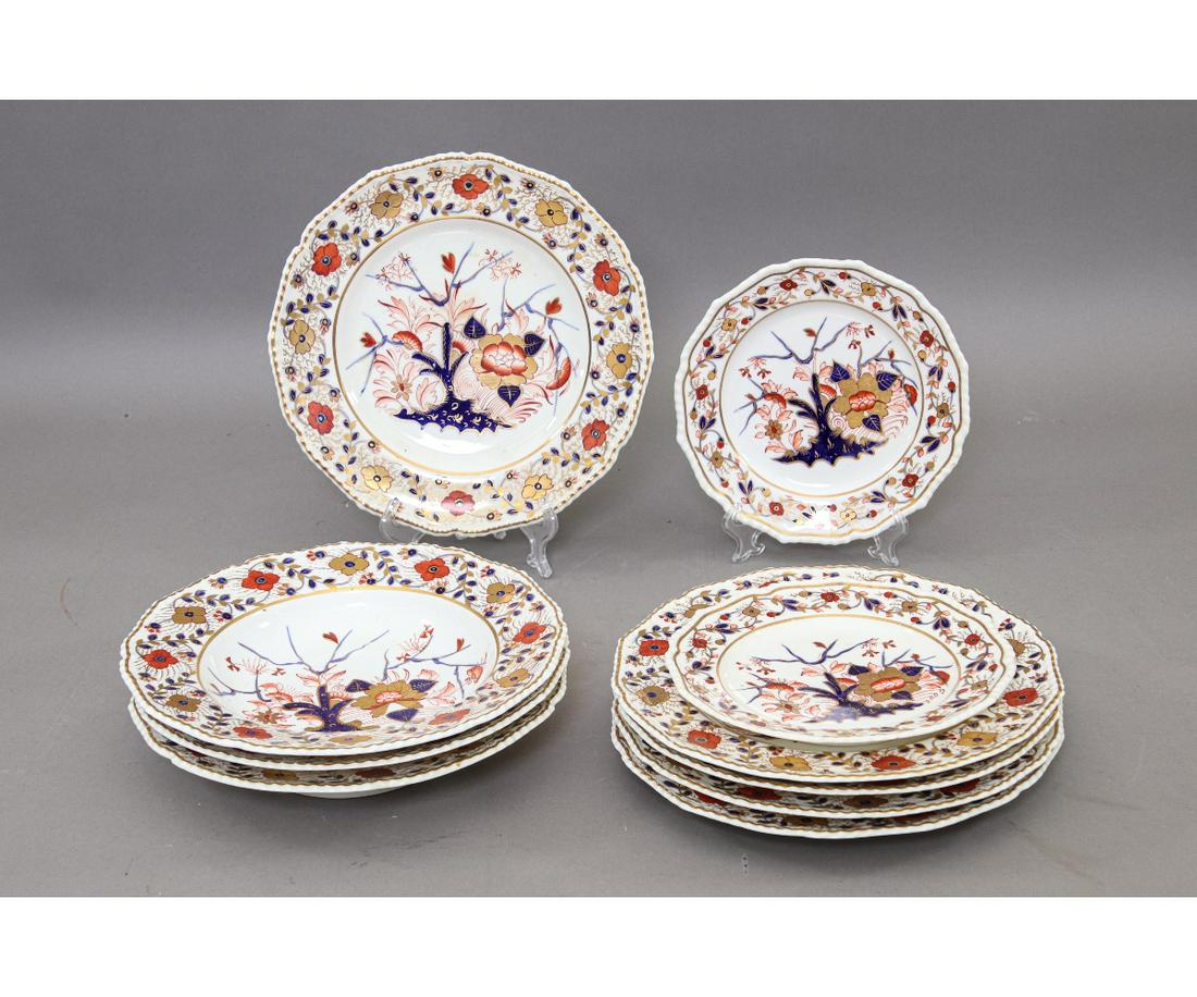 FIVE ROYAL CROWN DERBY ASIAN ROSE PLATES etc. (1 of 2)