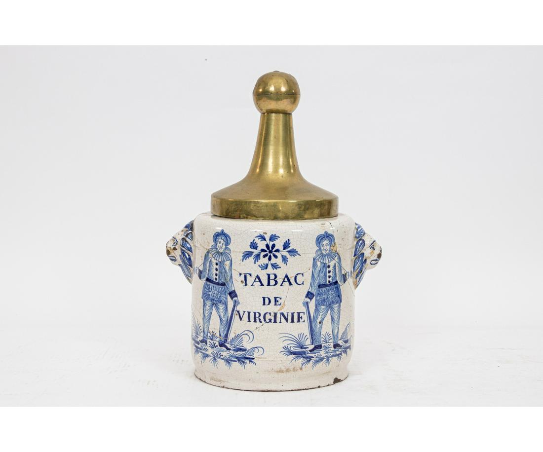 LARGE DELFT TOBACCO JAR (1 of 6)