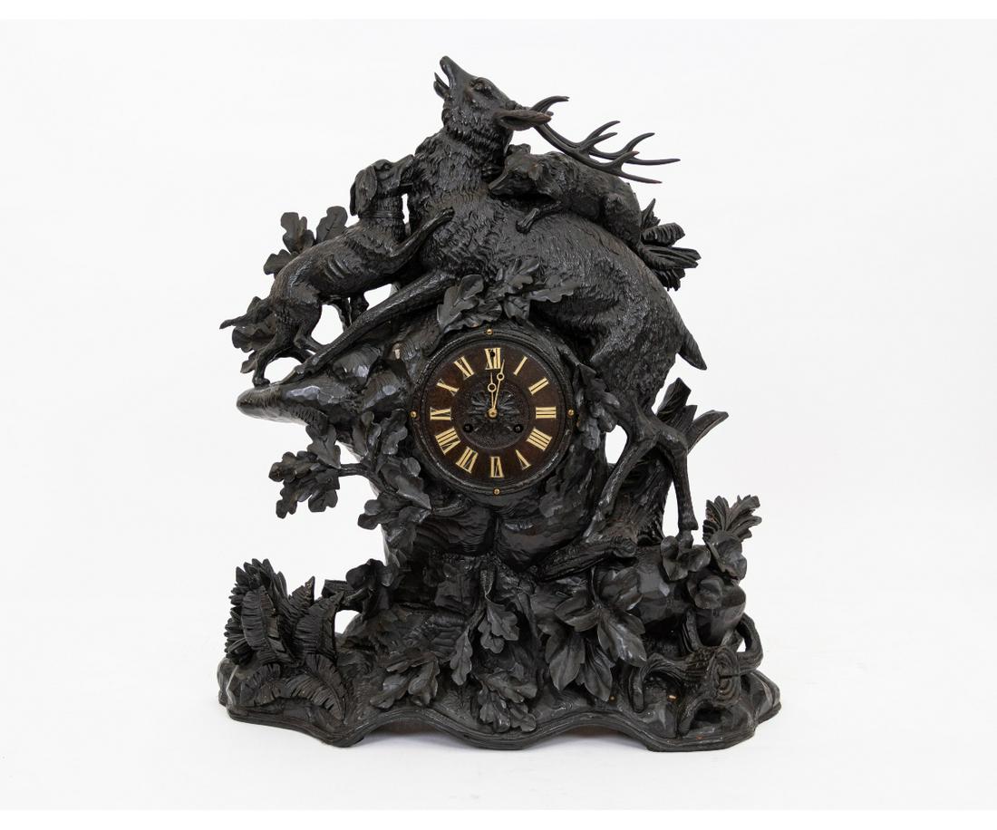 LARGE BLACK FOREST CLOCK (1 of 9)