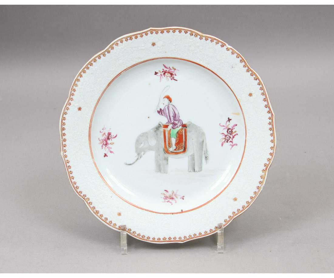 RARE CHINESE EXPORT PORCELAIN PLATE (1 of 4)