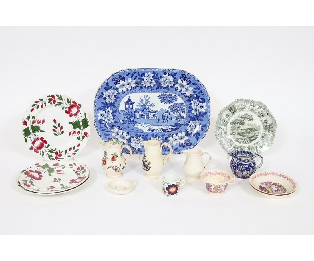 ENGLISH BLUE TRANSFERWARE etc. (1 of 6)