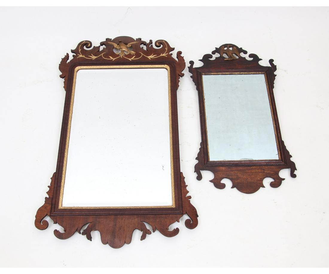 TWO CHIPPENDALE MIRRORS (1 of 6)