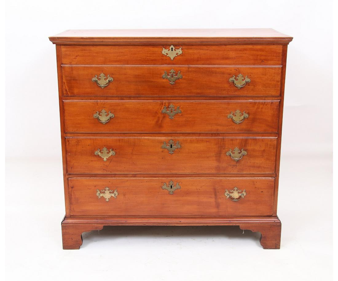 NEW ENGLAND CHIPPENDALE MULE CHEST (1 of 6)
