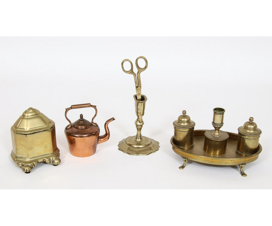 ENGLISH BRASS STANDISH etc. (1 of 4)
