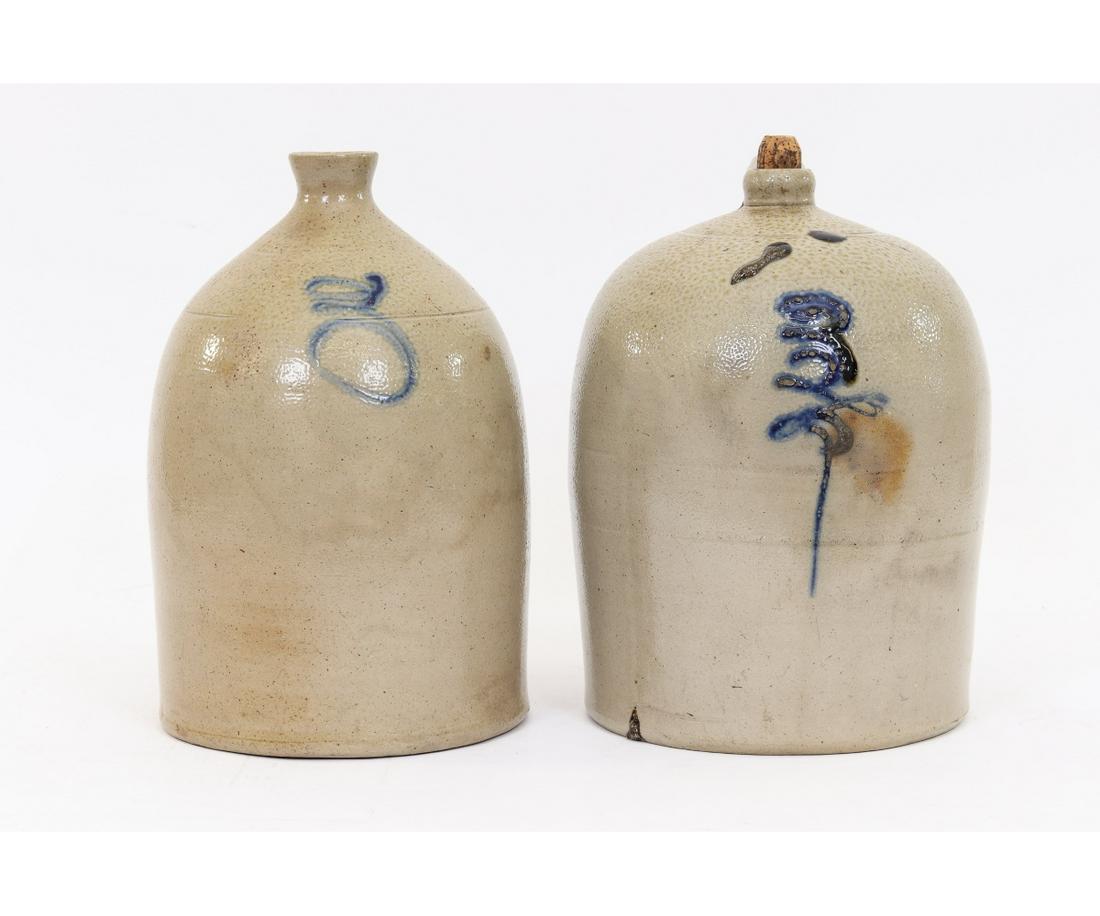 TWO THREE-GALLON STONEWARE JUGS (1 of 6)