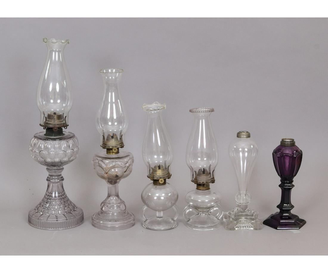 SIX OIL LAMPS (1 of 7)
