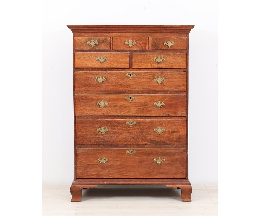 PENNSYLVANIA CHIPPENDALE TALL CHEST (1 of 12)
