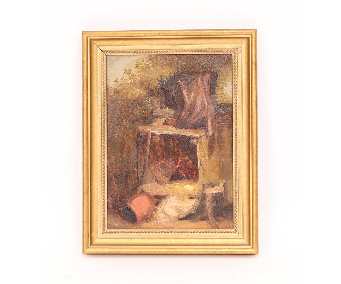 MARY RUSSELL SMITH OIL ON PAPER (1 of 3)