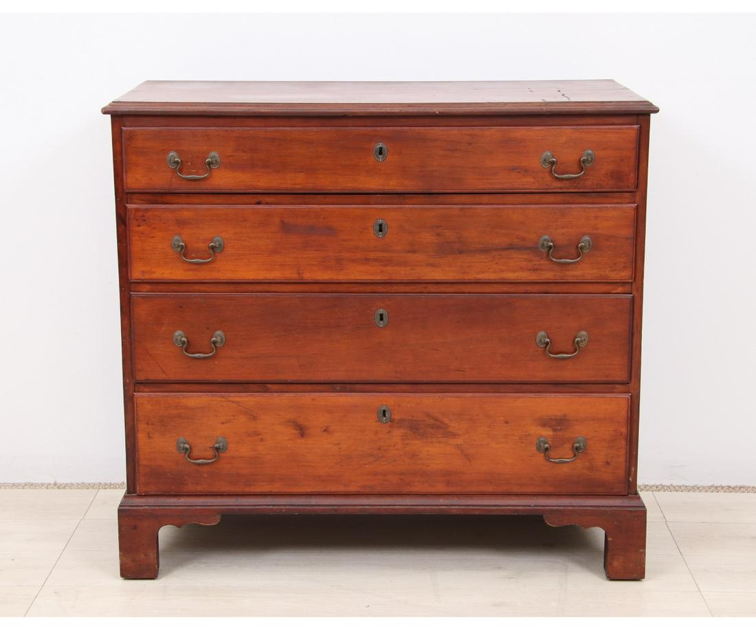CHERRY CHIPPENDALE CHEST (1 of 6)