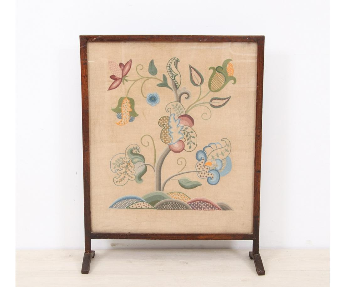 EMBROIDERED FIRE SCREEN (1 of 2)