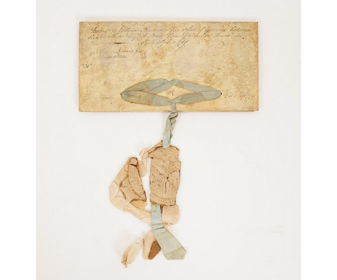 PHILADELPHIA LAND PATENT WM BRANSON 1742 (1 of 6)