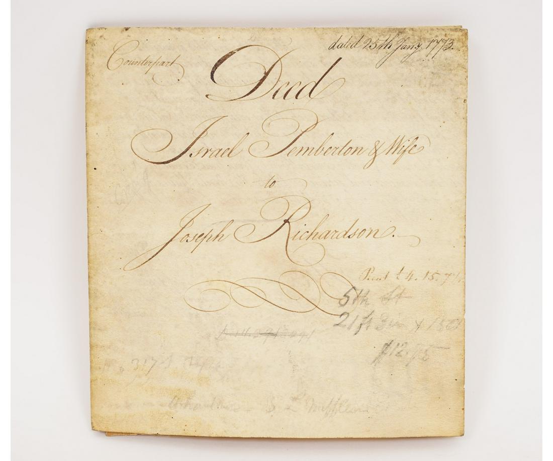 PHILADELPHIA DEED ON VELLUM 1773 (1 of 5)