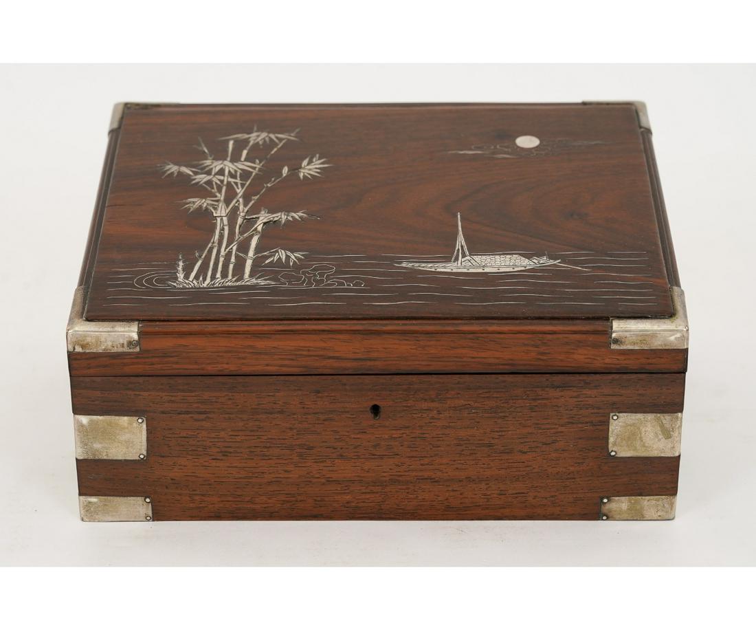 ASIAN WOODEN JEWELRY BOX (1 of 9)